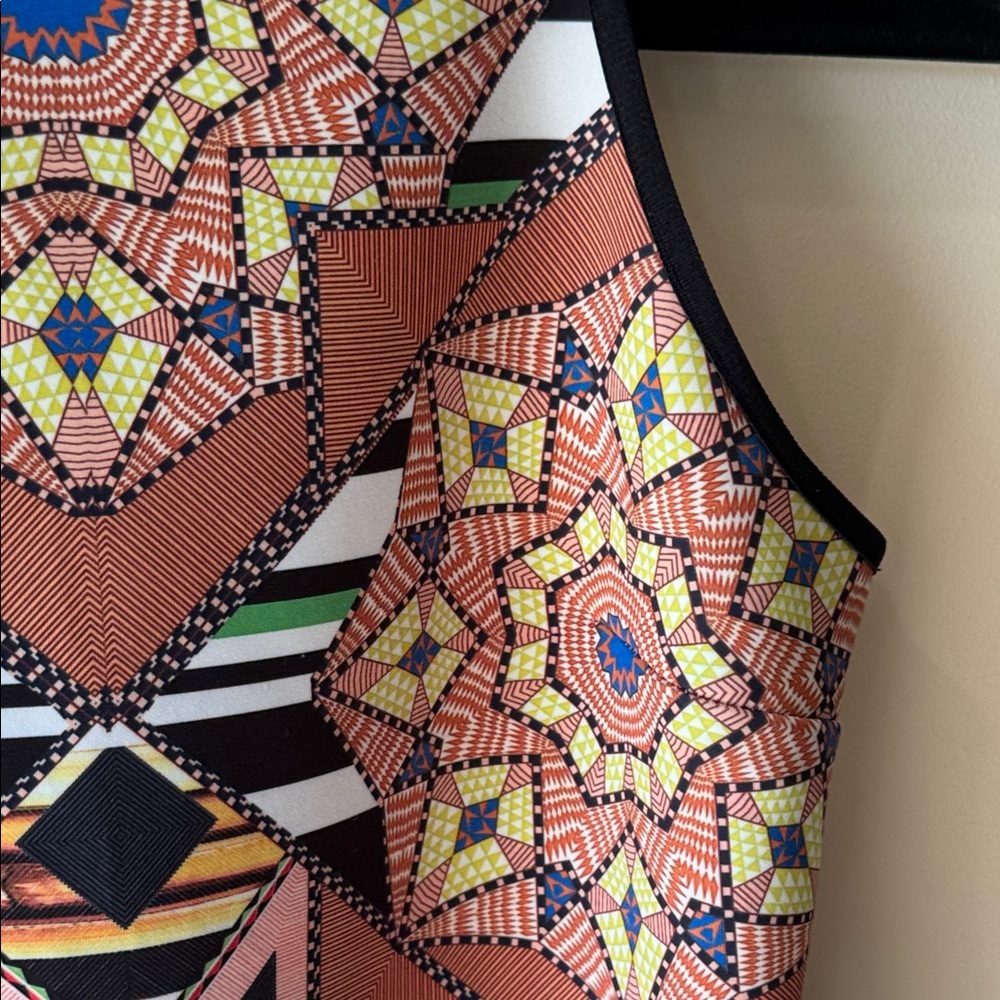 Clover Canyon Printed Scuba Bodycon Neoprene Sleeveless Tank Dress - Small - Picture 5 of 9